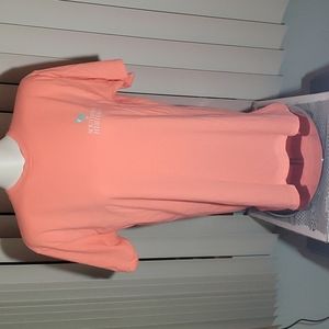 SOUTHERN HERITAGE Peach Double-sided Crabfest Scoop-neck T-shirt. EC. Sz M.